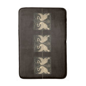 Rush Iris Kraan Diep Bruin Sepia Badmat (Voorkant Verticaal)