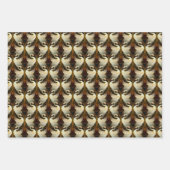 Rush Iris Kraanvogels Gouden Ivoor Set Inpakpapier Vel (Voorkant 2)