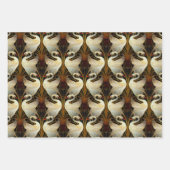 Rush Iris Kraanvogels Gouden Ivoor Set Inpakpapier Vel (Voorkant)