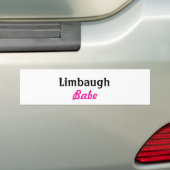 Rush Limbaugh Babe Bumpersticker (Op auto)