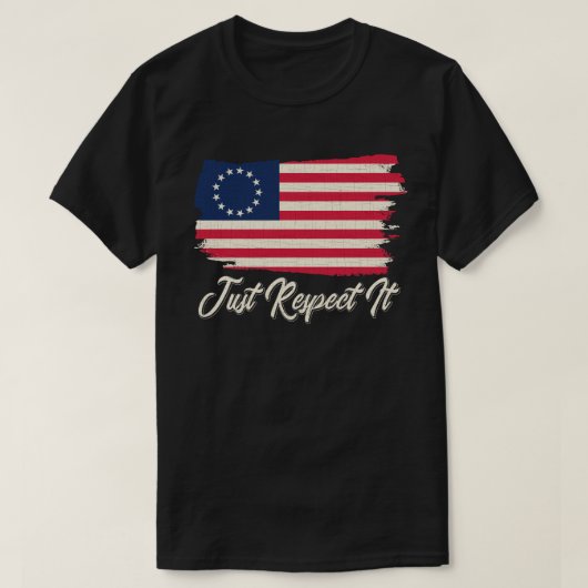 rush-limbaugh betsy ross Flag shirt Just Respect (Design voorkant)