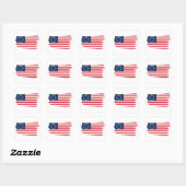 rush-limbaugh betsy ross Flag Vierkante Sticker (Vel)