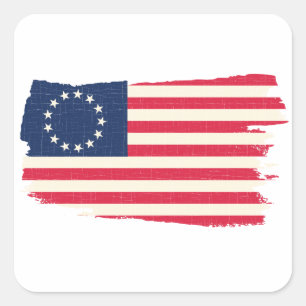 rush-limbaugh betsy ross Flag Vierkante Sticker