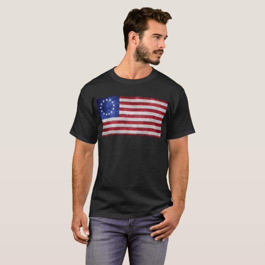 Rush Limbaugh Betsy Ross T-Shirt (Voorkant volledig)
