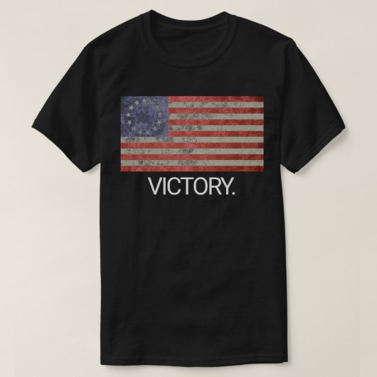 Rush limbaugh Betsy Ross Vlag Amerikaanse overwinn T-shirt (Design voorkant)