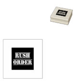 Rush Order 2 inch vierkante inktstempel Rubberstempel (Gestempeld)
