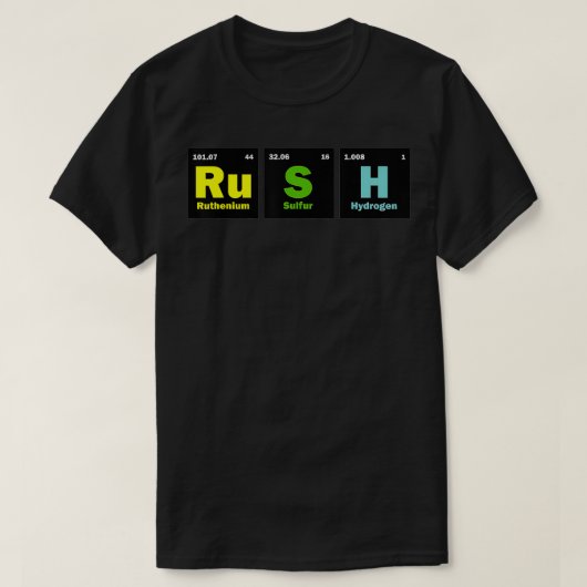 RuSH Periodieke Tabel Elements 2 T-shirt (Design voorkant)