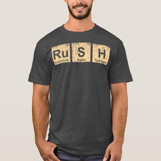 RuSH Periodieke Tabelelementen (3) T-shirt (Voorkant)
