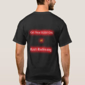 Rush Radio Skull Mannen T T-shirt (Achterkant)