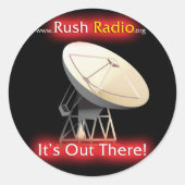 Rush Radio Sticker Ronde (Voorkant)