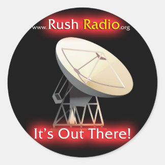 Rush Radio Sticker Ronde