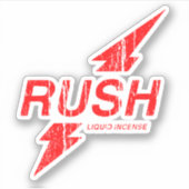 Rush Rood Sticker (Voorkant)