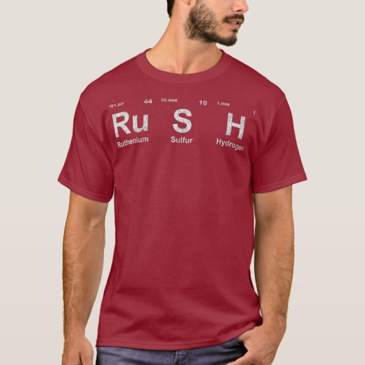 Rush RuSH Periodic Table Elements T-shirt (Voorkant)