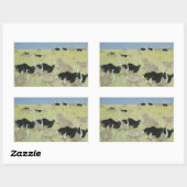 Rush uur rechthoekige sticker (Vel)