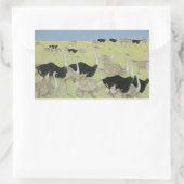 Rush uur rechthoekige sticker (Tas)