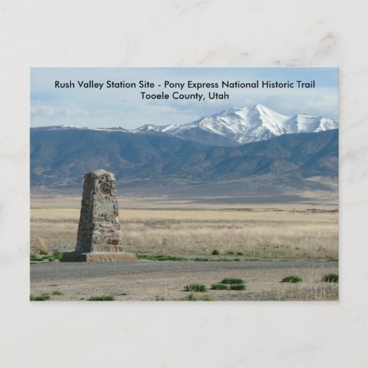 Rush Valley Station Briefkaart (Voorkant)