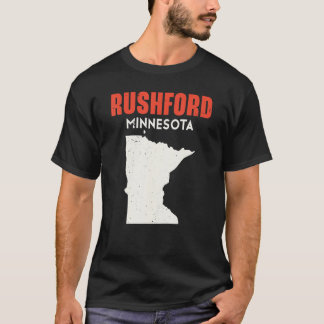 Rushford Minnesota VS Staat Amerika Reizen Minnes T-shirt