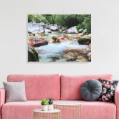 Rushing Mountain Rapids – Crystal River Stream Canvas Afdruk (Insitu (Woonkamer))