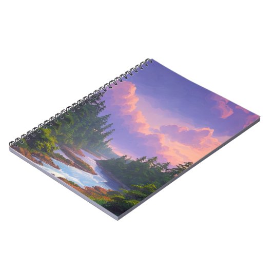 Rushing River en Pine Forest Notitieboek (Linkerzijde)