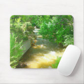Rushing River onder de Trees Mousepad Muismat (Met muis)
