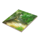 Rushing River onder de Trees Tile Tegeltje (Zijkant)
