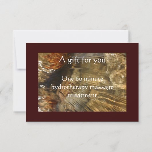 Rushing Water Gift Certificate (Voorkant)