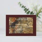 Rushing Water Gift Certificate (Staand voorkant)