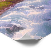 Rushing Waters en Blossoming Fields Poster (Hoek)