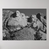 Rushmore Black en White Poster (Voorkant)