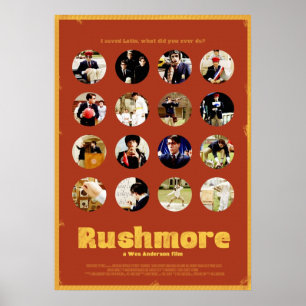 Rushmore met de vele gezichten van Max Fischer Poster