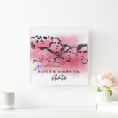 Rushmore National Memorial Drawing SOUTH DAKOTA Vierkante Klok (Huis)