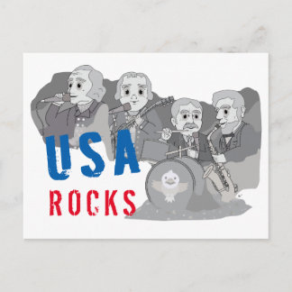 Rushmore Rock Band Briefkaart