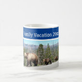 Rushmore Yellowstone Tetons Photo Souvenir Set Koffiemok (Center)