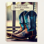 Rusic Cowboy Boots Planner (Voorkant)