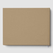 Rusitc Kraft Paper Wedding Guest Book Gastenboek (Achterkant)