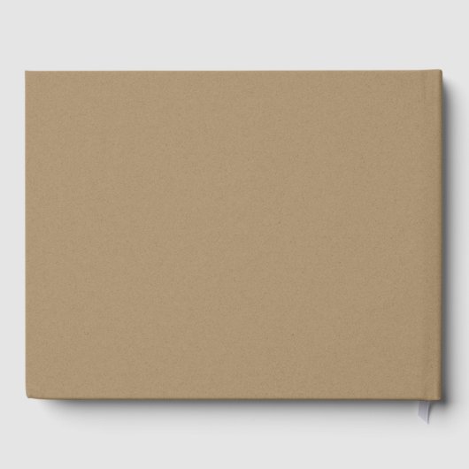 Rusitc Kraft Paper Wedding Guest Book Gastenboek (Achterkant)