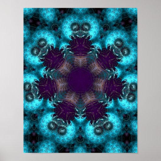Ruskiana Fractal cirkels Poster (Voorkant)
