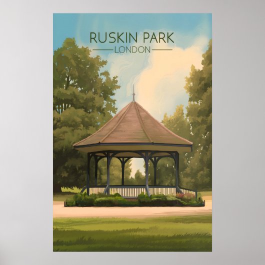 Ruskin Park Londen Reisposter Poster (Voorkant)