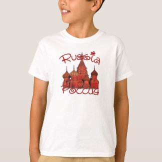 Rusland Р с и я (met kathedraal) T-shirt