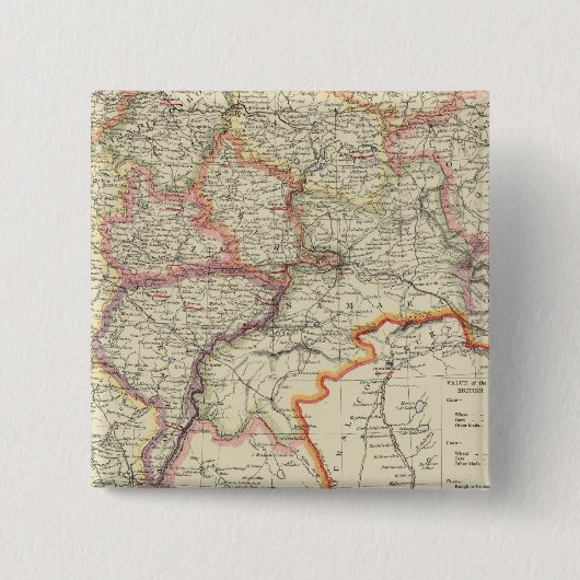 Rusland 10 vierkante button 5,1 cm (Voorkant)