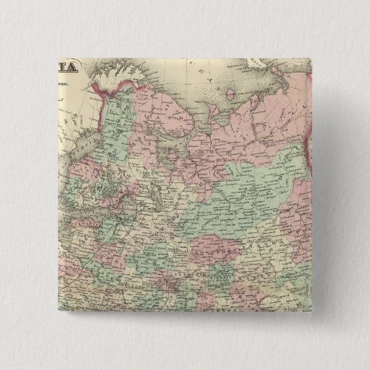 Rusland 11 vierkante button 5,1 cm (Voorkant)