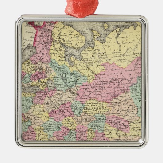 Rusland 6 metalen ornament (Voorkant)