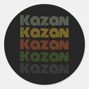 Rusland 70's stad Kazan Ronde Sticker