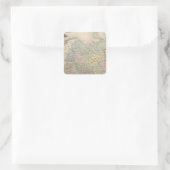 Rusland 7 vierkante sticker (Tas)