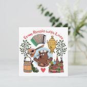 Rusland als Kaart (Staand voorkant)