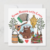 Rusland als Kaart (Voorkant)