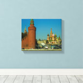 Rusland-architectuur van het Rode Plein van Moskou Canvas Afdruk (Insitu (Houten vloer))