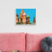 Rusland-architectuur van het Rode Plein van Moskou Canvas Afdruk (Insitu (Woonkamer))