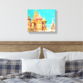 Rusland-architectuur van het Rode Plein van Moskou Canvas Afdruk (Insitu (Slaapkamer))