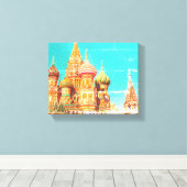 Rusland-architectuur van het Rode Plein van Moskou Canvas Afdruk (Insitu (Houten vloer))